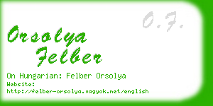 orsolya felber business card